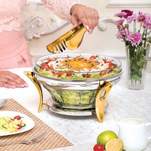 سوفله سالاد خوری فلیم دو رنگ SAFINOX کد SRB002