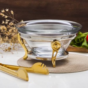 سوفله سالاد خوری حلقه نگین دو رنگ SAFINOX کد SBM001