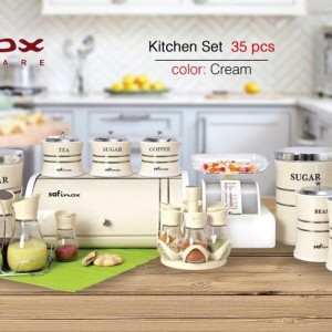 ست سرویس آشپزخانه 35 پارچه در چهار رنگ SAFINOX