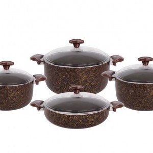 سرويس ٨ پارچه  طرح هاوانا رنگ قهوه اى