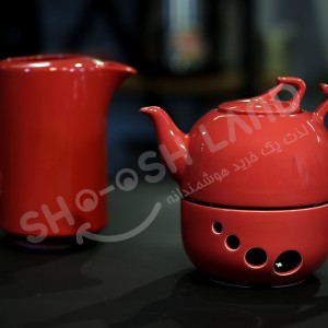 کتری و قوری شکس shex رنگ قرمز