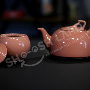 کتری و قوری شکس shex رنگ گلبهی