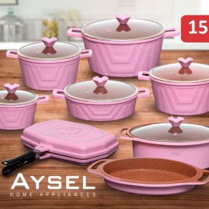 سرویس قابلمه آیسل ۱۵ پارچه مدل پرنس