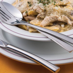 سرویس قاشق و چنگال 116 پارچه ناب استیل مدل فلورانس