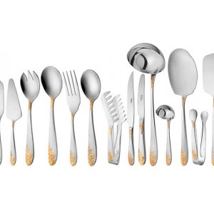 سرویس قاشق و چنگال 136 پارچه ناب استیل مدل امپریال