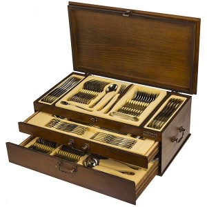 سرویس قاشق و چنگال 124 پارچه ناب استیل امپریال