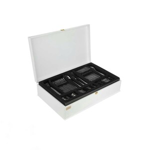 سرویس قاشق و چنگال 86 پارچه ناب استیل مدل Berlin