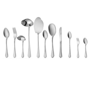 سرویس قاشق و چنگال 86 پارچه ناب استیل مدل ونیز