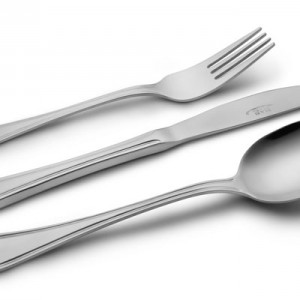 سرویس قاشق و چنگال 57 پارچه ناب استیل مدل ونیز