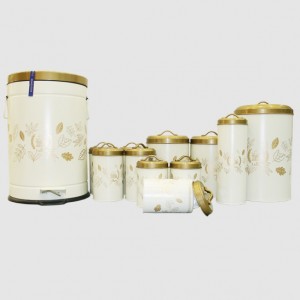 سرویس 12 پارچه فانتزی پاییز درب طلایی یونیک UN-8035