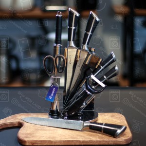 سرویس چاقو آشپزخانه 9 پارچه رمانزو مدل NGL511