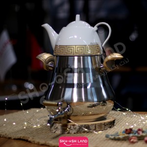 کتری و قوری شیردار طلایی ویژن سانگ کد 603