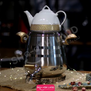 کتری و قوری شیردار طلایی ویژن سانگ کد 606