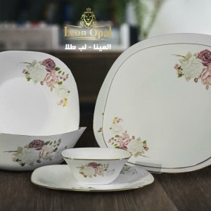 سرویس 26 پارچه آرکوپال طرح المینا صورتی لب طلا