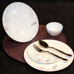 سرویس 26 پارچه آرکوپال طرح اودیسم صورتی