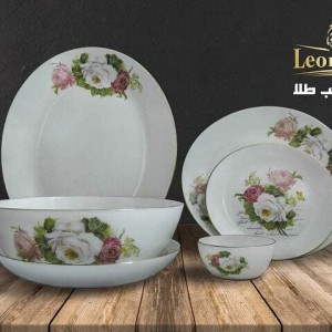 سرویس 26 پارچه آرکوپال طرح آزالیا لب طلا