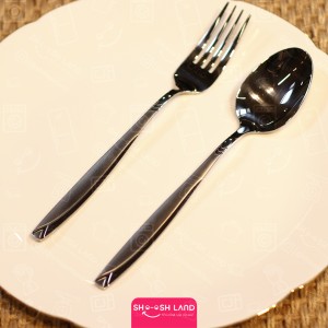 قاشق و چنگال 12 پارچه happy family  مدل پرنس