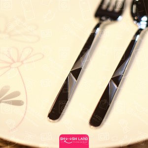 قاشق و چنگال 12 پارچه happy family  کد 400