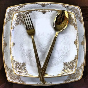 سرویس چینی 105 پارچه پردیس کاشان پاریس طرح جنسیس