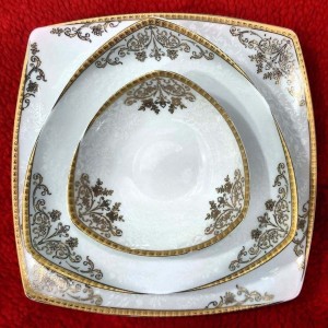 سرویس چینی 105 پارچه پردیس کاشان پاریس طرح آوا