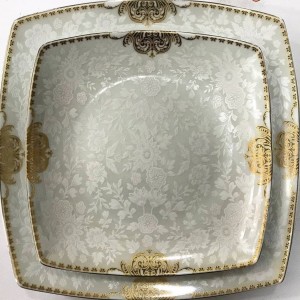 سرویس چینی 30 پارچه پردیس کاشان اسپرینگ طرح سالوت