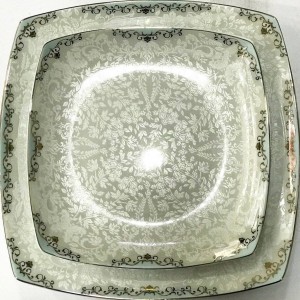 سرویس چینی 105 پارچه پردیس کاشان اسپرینگ طرح امور فیروزه ای