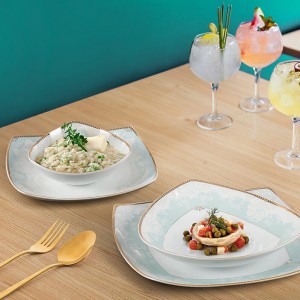 سرویس چینی 105 پارچه پردیس کاشان پاریس طرح ترنم