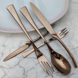 سرویس قاشق و چنگال 24 نفره رزگلد نیکولمن nickolmann(143پارچه)