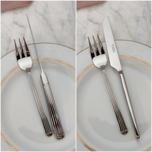 ست 12پارچه کارد وچنگال میوه خوری (3 بعدی) ورسا