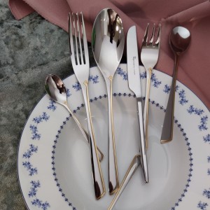 سرویس قاشق و چنگال ۳۰ نفره نیم طلا رزنتال 151 پارچه کد 505g