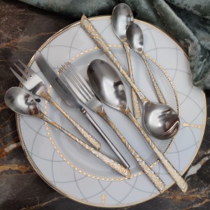 سرویس قاشق و چنگال  نیم طلا ۳۰ نفره رزنتال 151 پارچه کد 7200g