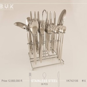 سرویس قاشق 39پارچه 6نفره بی وی کی کد 742106