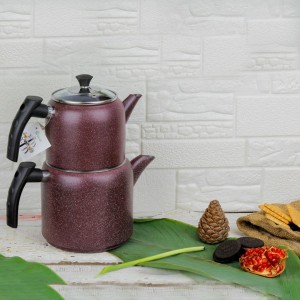 شاینی کتری قوری آلومینیومی در 4 رنگ