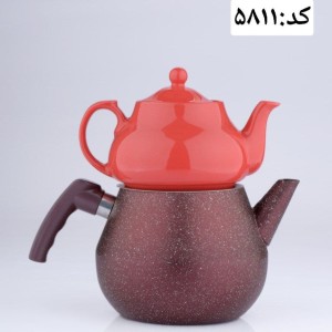 کتری قوری گرانیت خفت بلند کد 5811 رنگ بادمجانی River