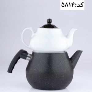 کتری قوری گرانیت خفت بلند کد 5814 رنگ مشکی River