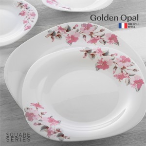 سرویس غذاخوری گلدن اوپال 26 پارچه سارینا قالب square