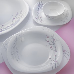 سرویس غذاخوری گلدن اوپال 26 پارچه شکوفه قالب square