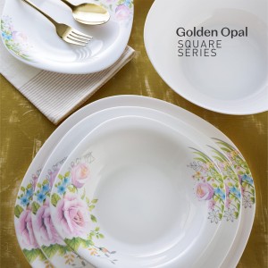 سرویس غذاخوری گلدن اوپال 26 پارچه مانلی قالب square