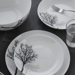 سرویس غذاخوری گلدن اوپال 26 پارچه تمپرشادو قالب Diwali