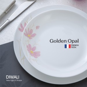 سرویس غذاخوری گلدن اوپال 26 پارچه شقایق قالب Diwali