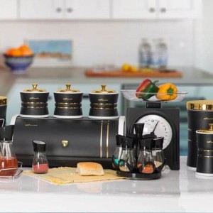 سرویس آشپزخانه 35 پارچه سافینوکس درب طلایی