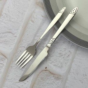 ست 12پارچه کارد وچنگال میوه خوری تخت 9008