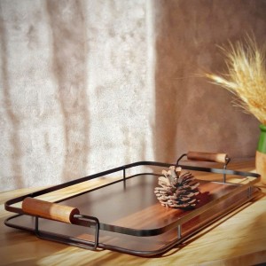 سینی پذیرایی چری در دو سایز بزرگ و کوچک