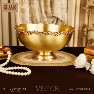 آجیل و میوه خوری برنجی بی وی کی مدل VK351832