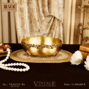 کاسه پایه دار تمام برنجی VK351723