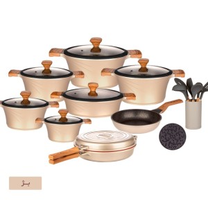 سرویس قابلمه  23 پارچه کاندید مدل سزار (تیتانیوم)