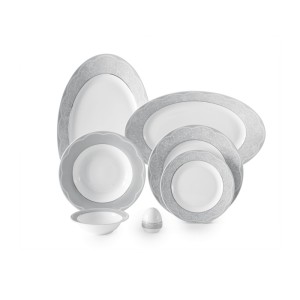 سرویس چینی زرین ۲۸پارچه ایزابل پلاتینی سری ایتالیا