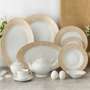 سرویس چینی زرین ۲۸پارچه گلدن رز سری ایتالیا