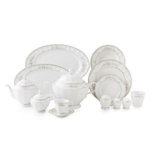 سرویس چینی زرین ۱۰۳پارچه گلاریس سری نئوکلاسیک (عالی)