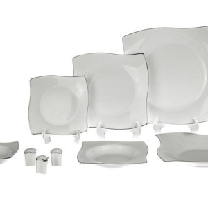 سرویس چینی 30 پارچه غذاخوری چینی زرین ایران سری آسترو مدل سمن درجه یک